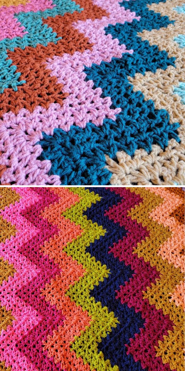 free crochet wavy pattern