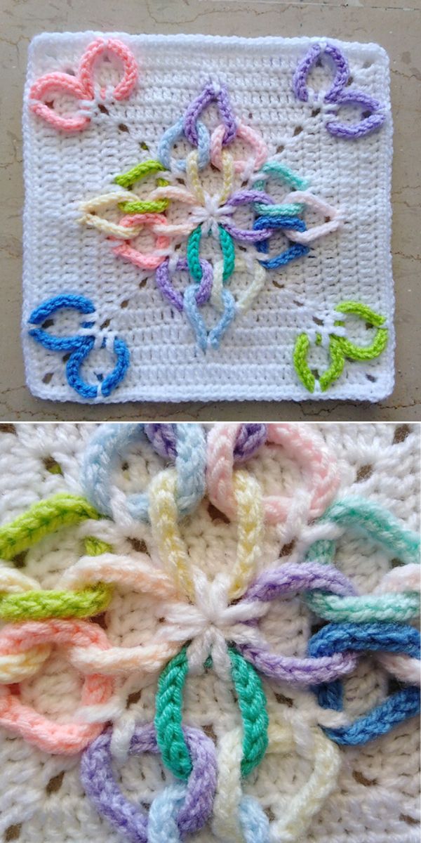 free crochet square pattern