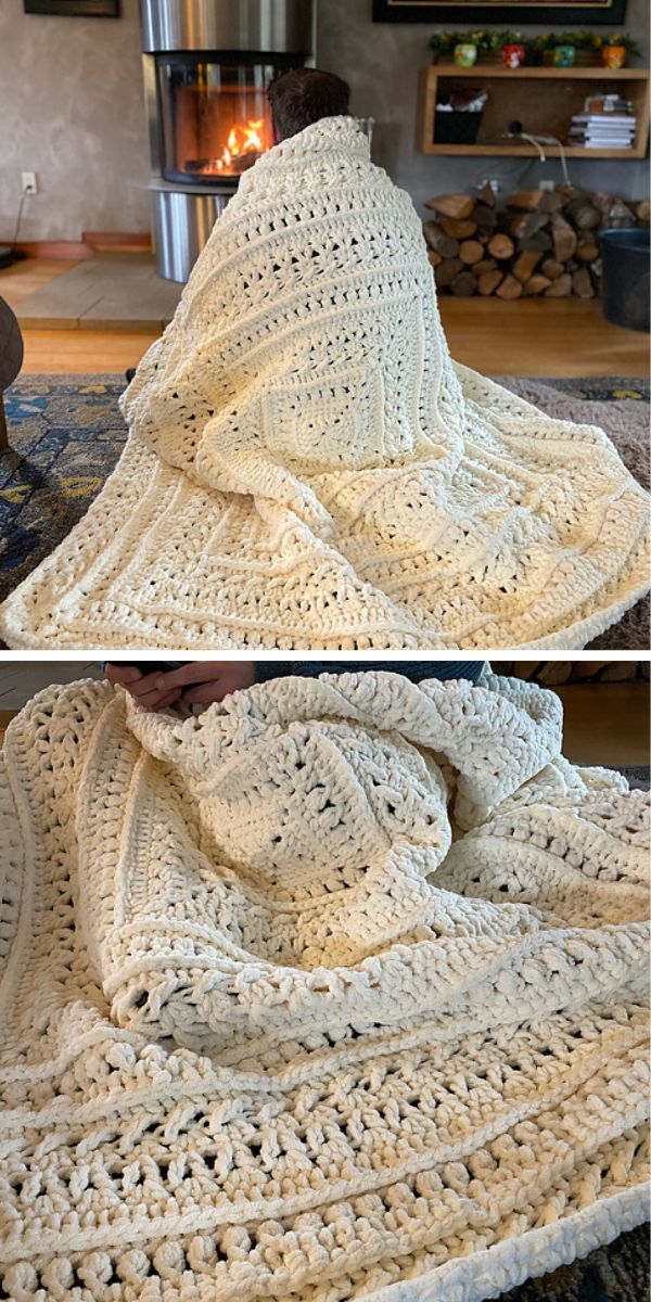 free crochet chunky blanket pattern