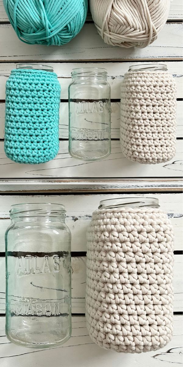 free jar cozy crochet pattern