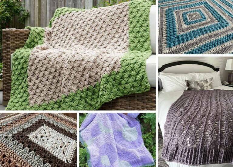 36 Textured Crochet Blankets