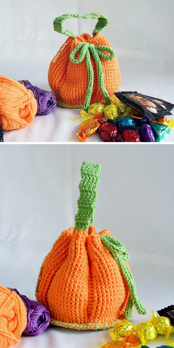 trick or Treat Bag free crochet pattern