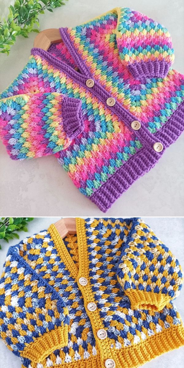 granny stitch cardigan free crochet pattern