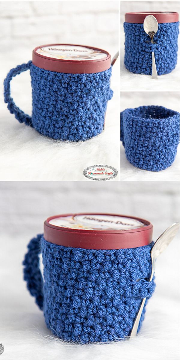 ice cream cozy free crochet pattern