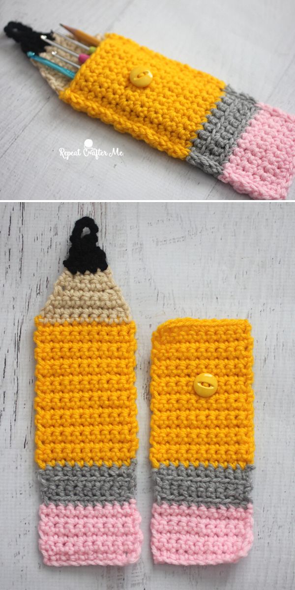 pencil pouch free crochet pattern