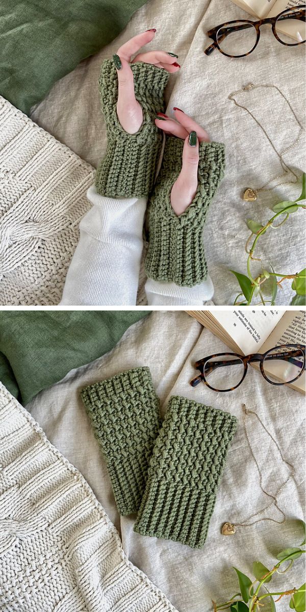 fingerless gloves free crochet pattern
