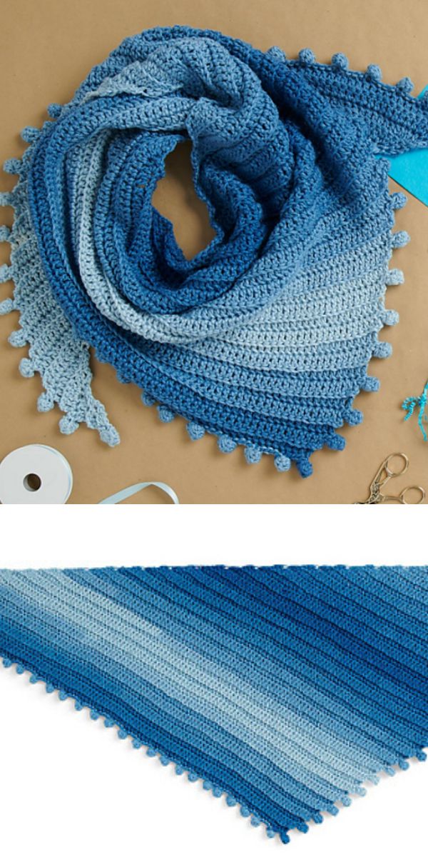 easy shawl free crochet pattern