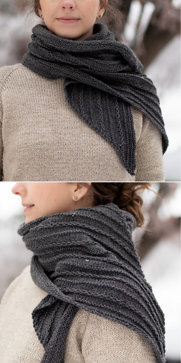free knit scarf pattern