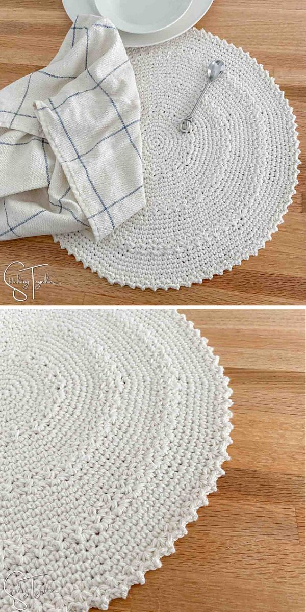round placemat free crochet pattern