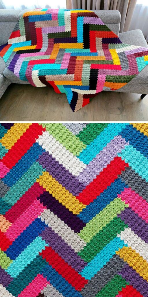 free crochet c2c blanket