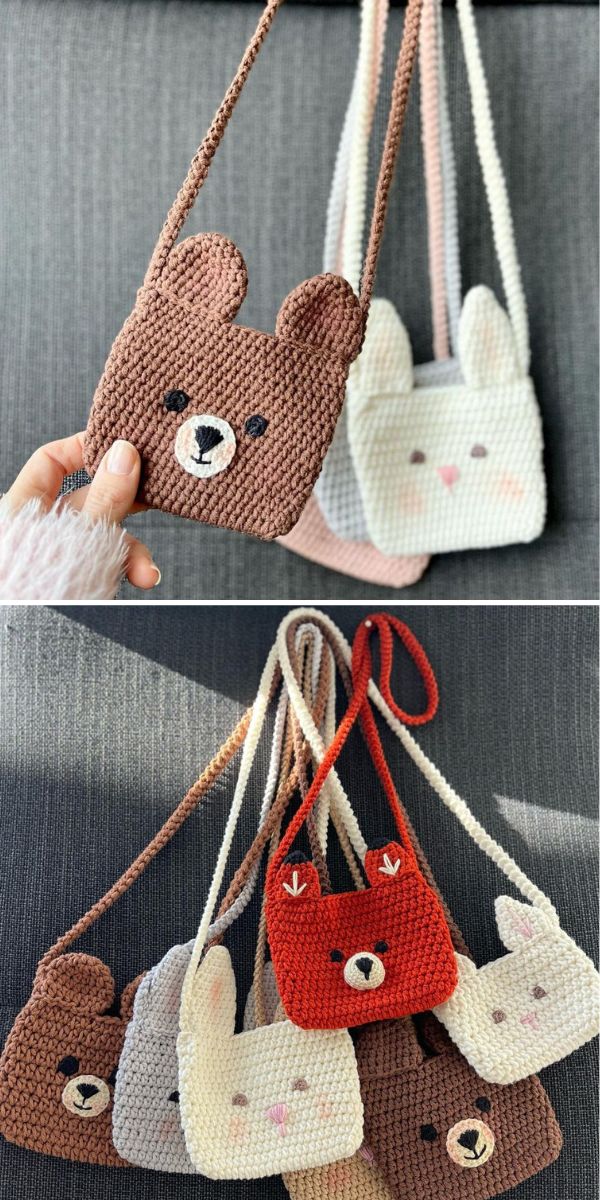 bear bag free crochet pattern