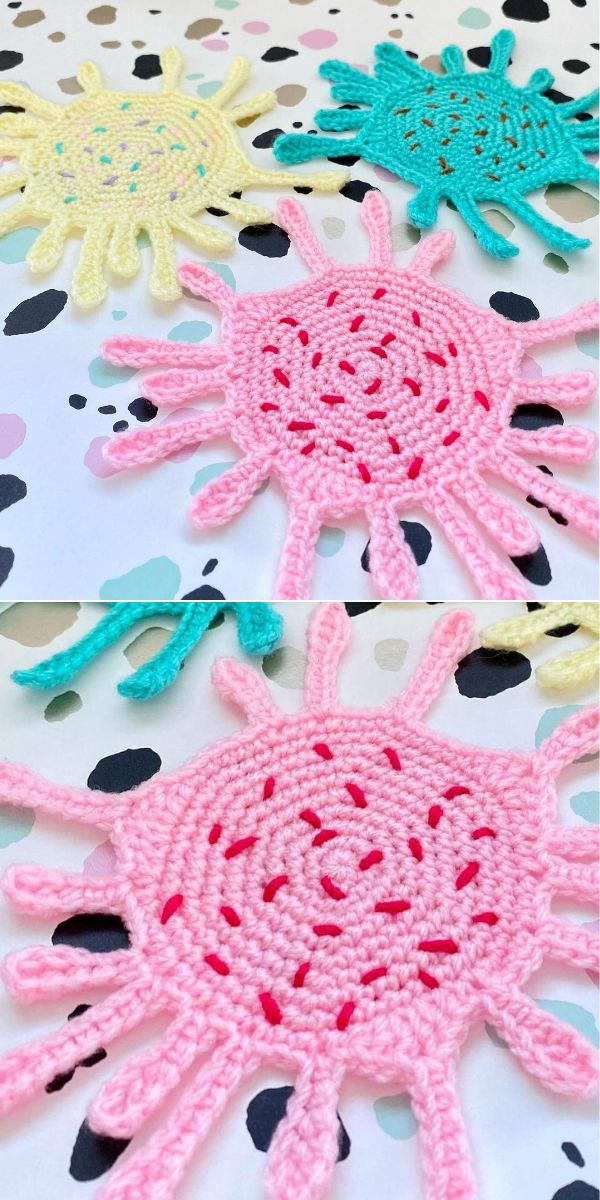 crochet coasters free pattern