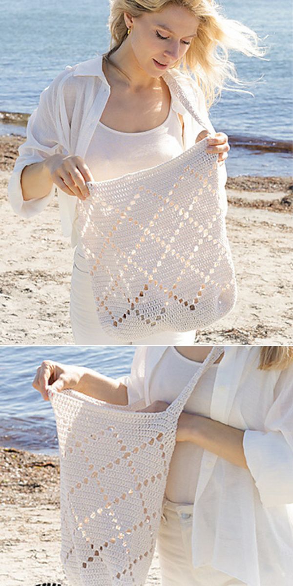 diamond bag free crochet pattern