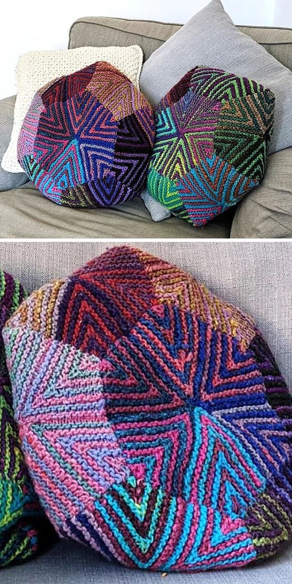 Free knitted pillow pattern