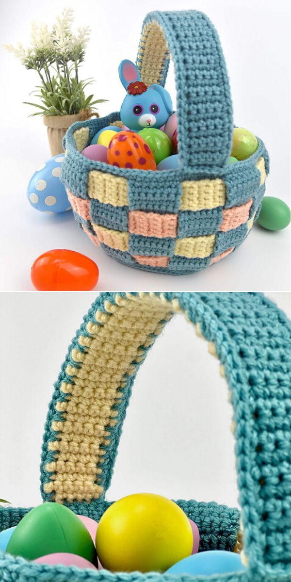 easter basket free crochet pattern