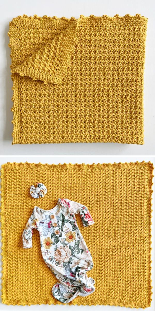 easy baby blanket free crochet pattern