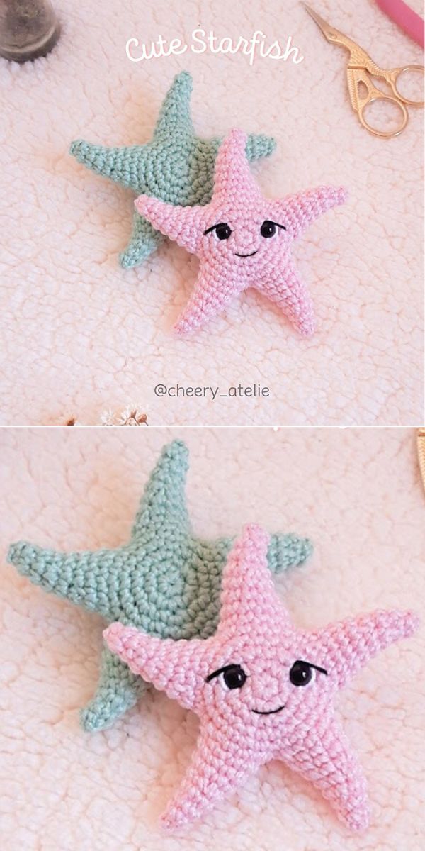 starfish amigurumi free crochet pattern
