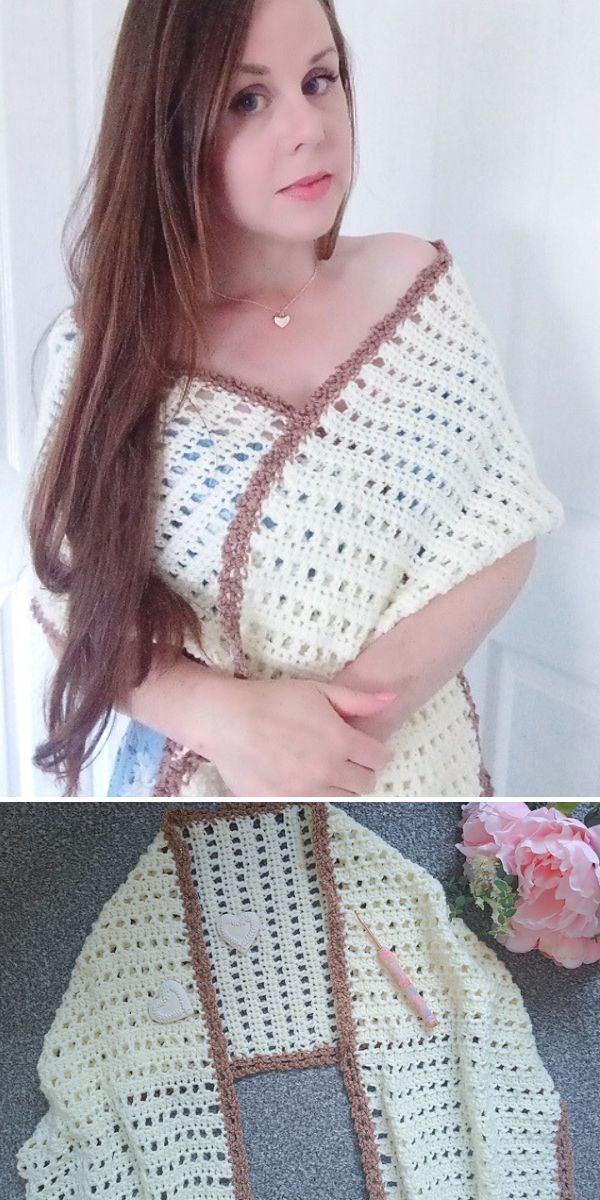white lace crochet wrap