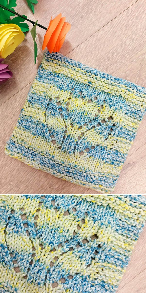 knit dishcloth free pattern