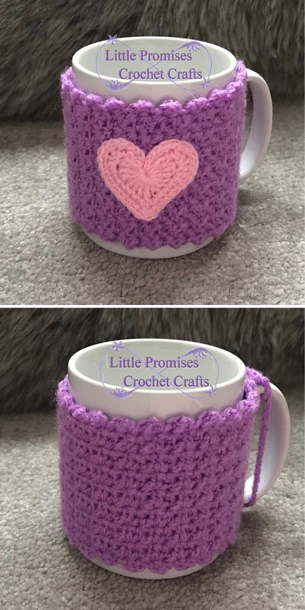 mug cozy free crochet pattern