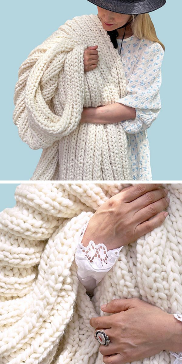 easy blanket free knitting pattern
