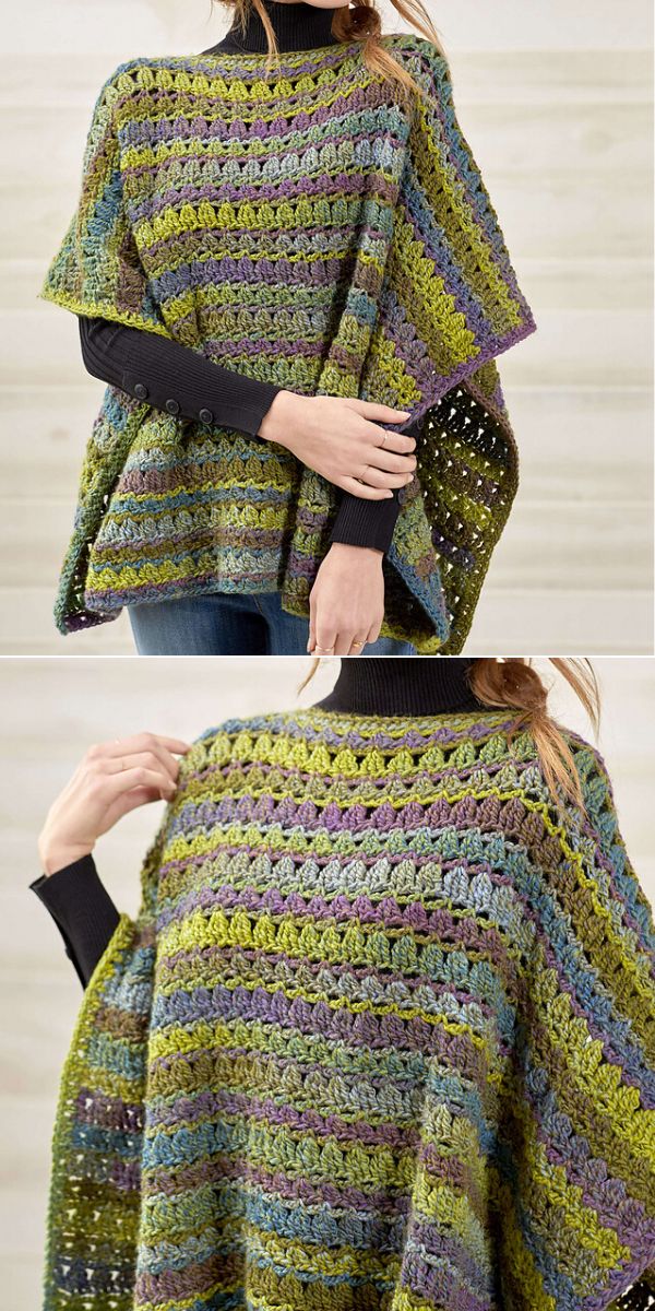 free crochet poncho pattern