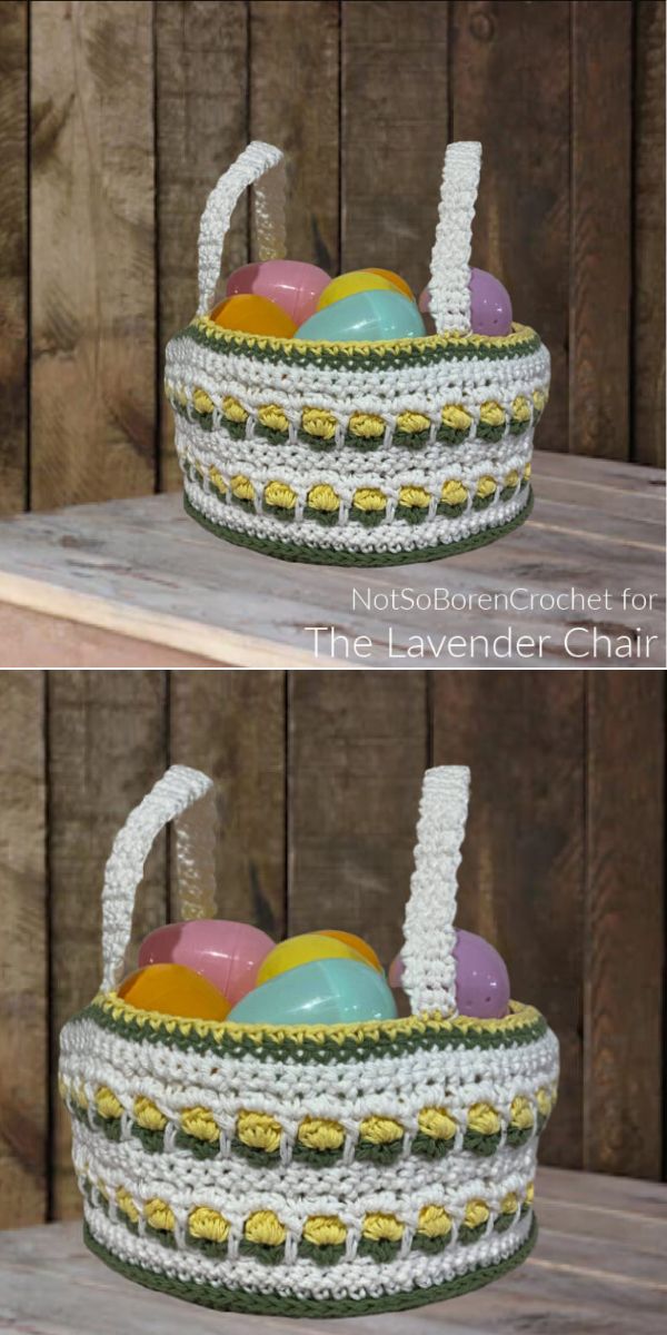 free crochet easter basket pattern