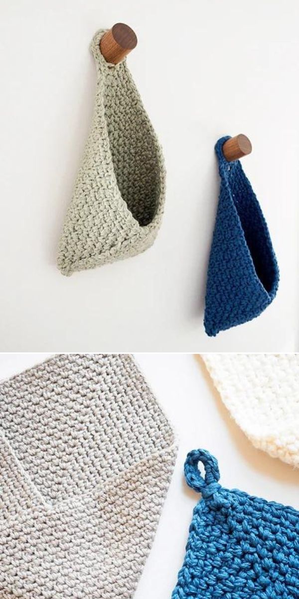free crochet hanging basket pattern