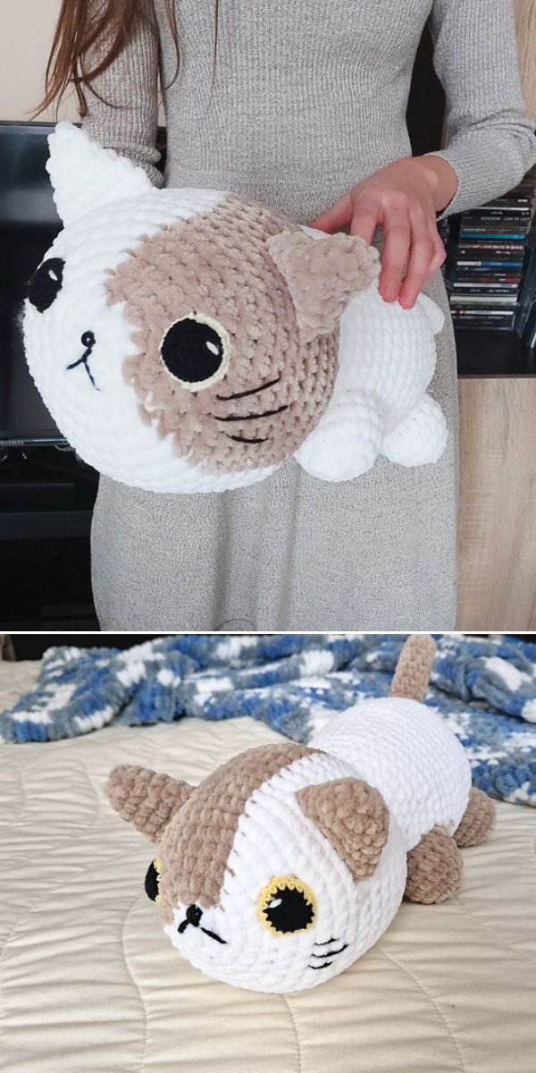 free crochet big cat pattern