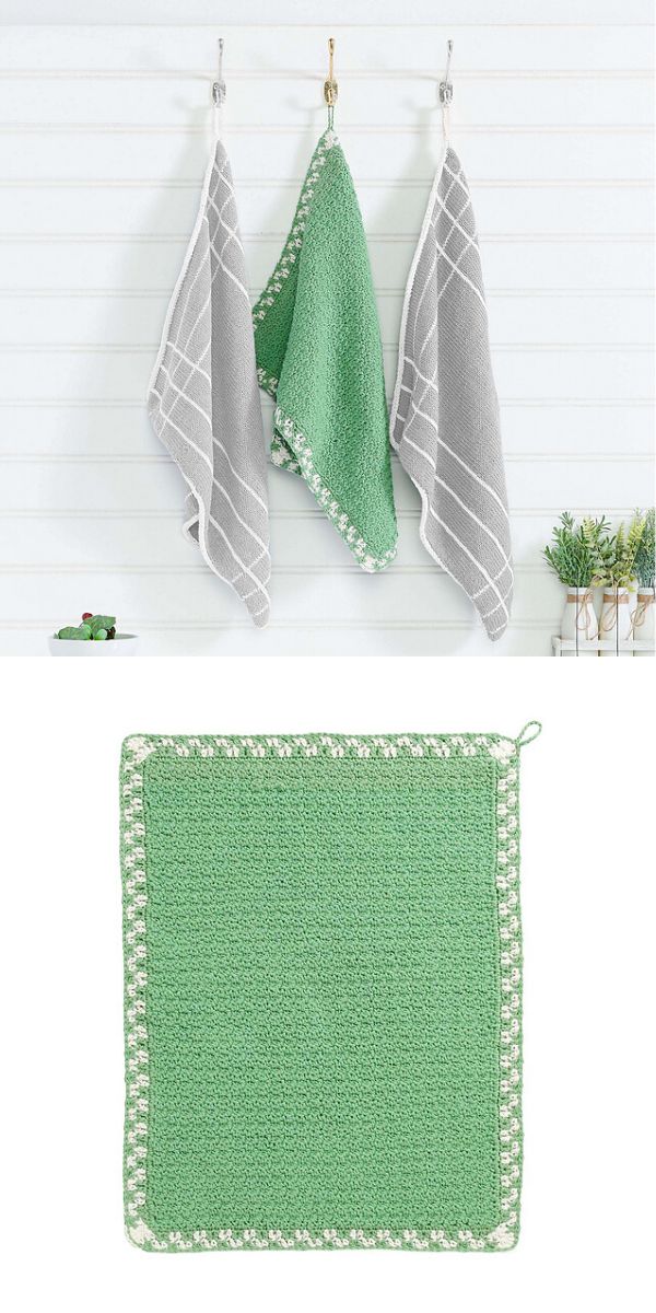 free crochet Kitchen Towel pattern