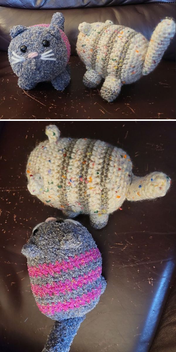 free crochet chunky cat pattern