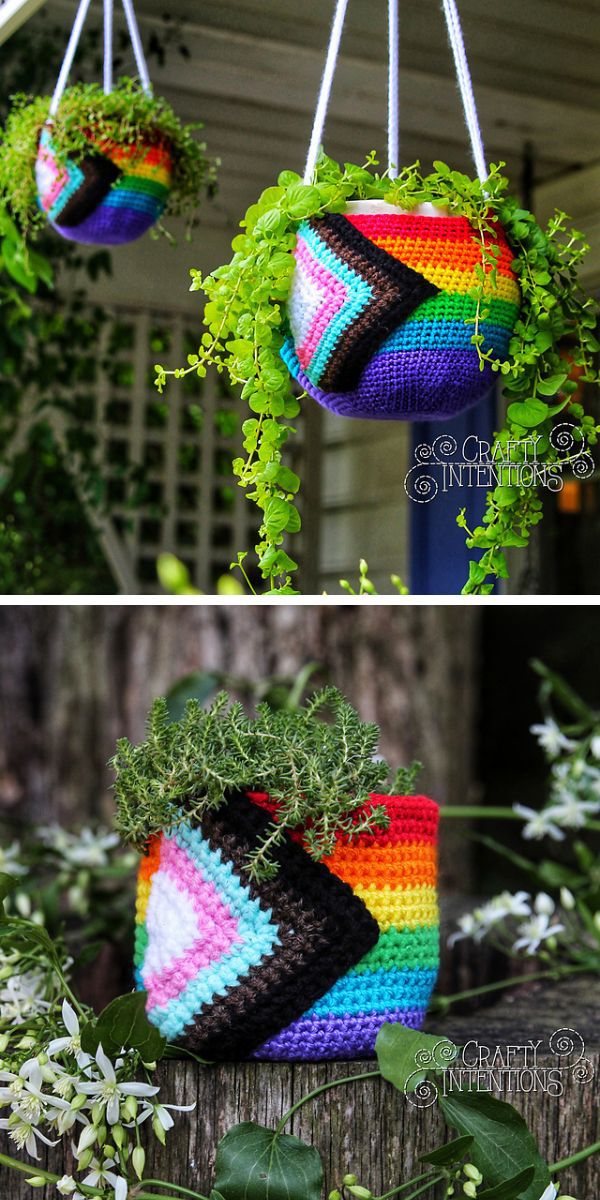 crochet plant hanger free pattern