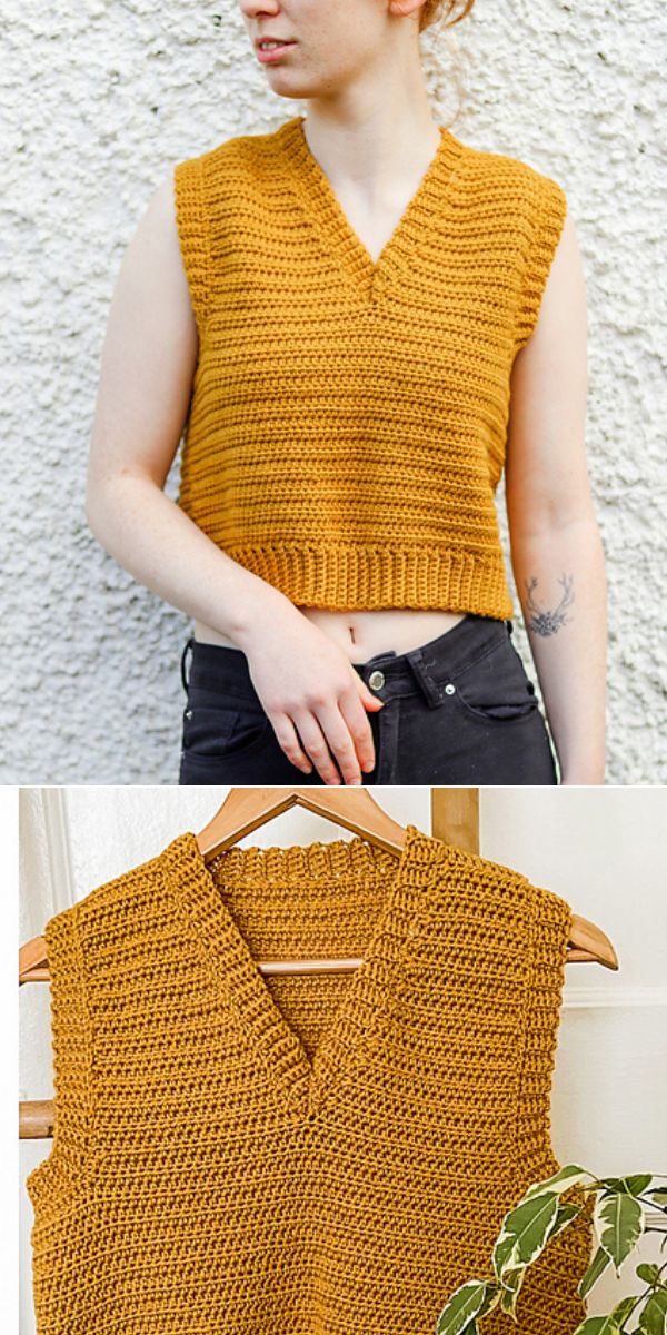 crochet vest free pattern