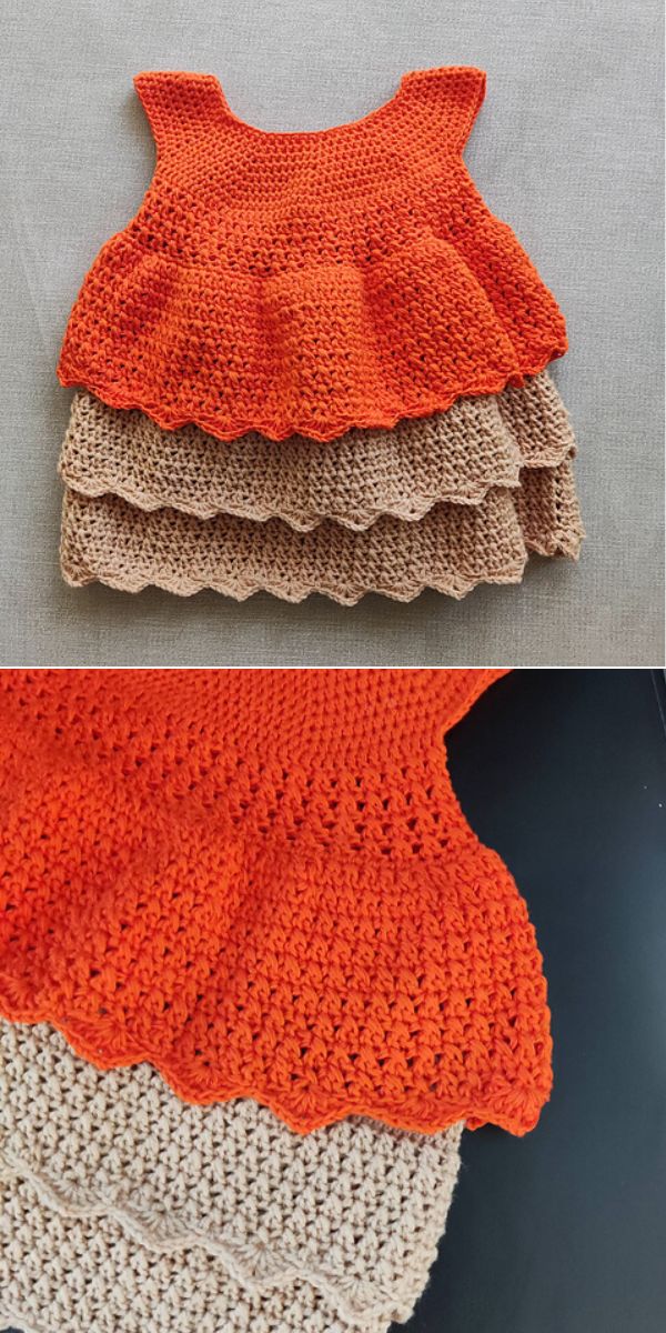 crochet baby dress free pattern