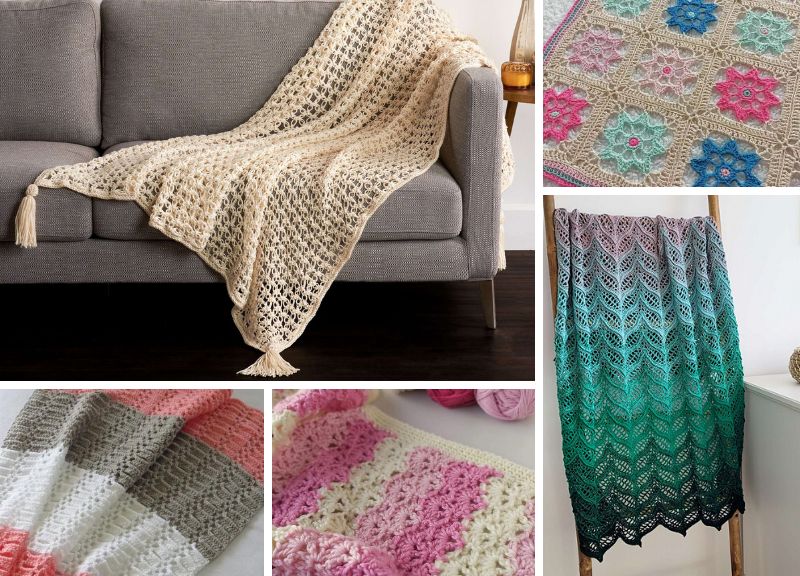 Lacy best sale crochet blanket