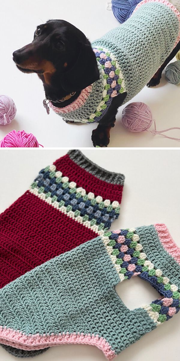 free crochet dog jumper pattern