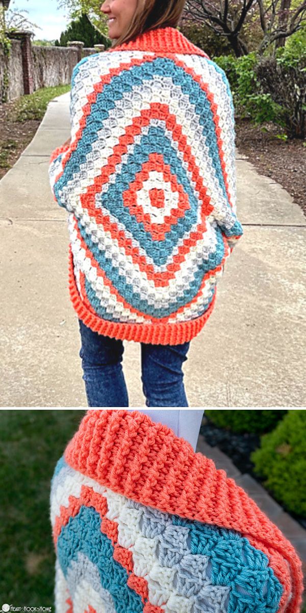 crochet cocoon sweater free pattern
