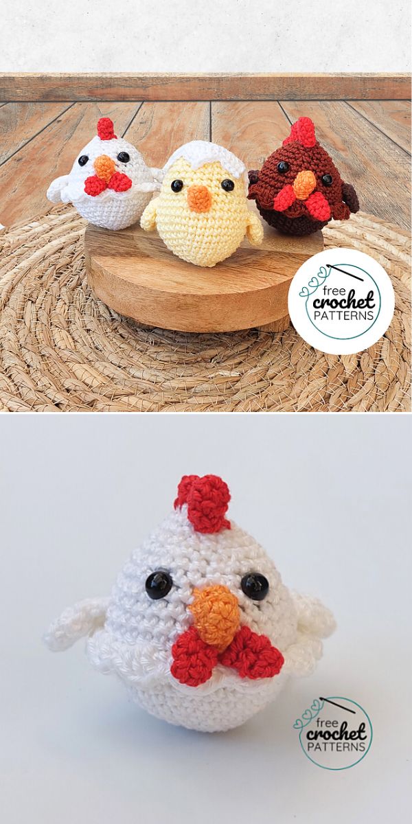 amigurumi chicken free crochet pattern