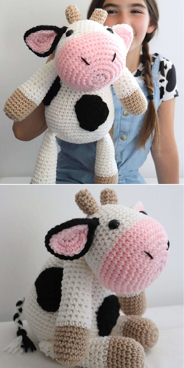cow amigurumi free crochet pattern