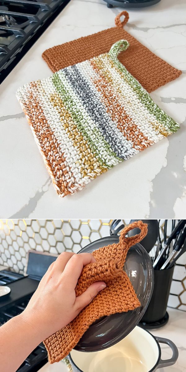 easy crochet potholder free pattern