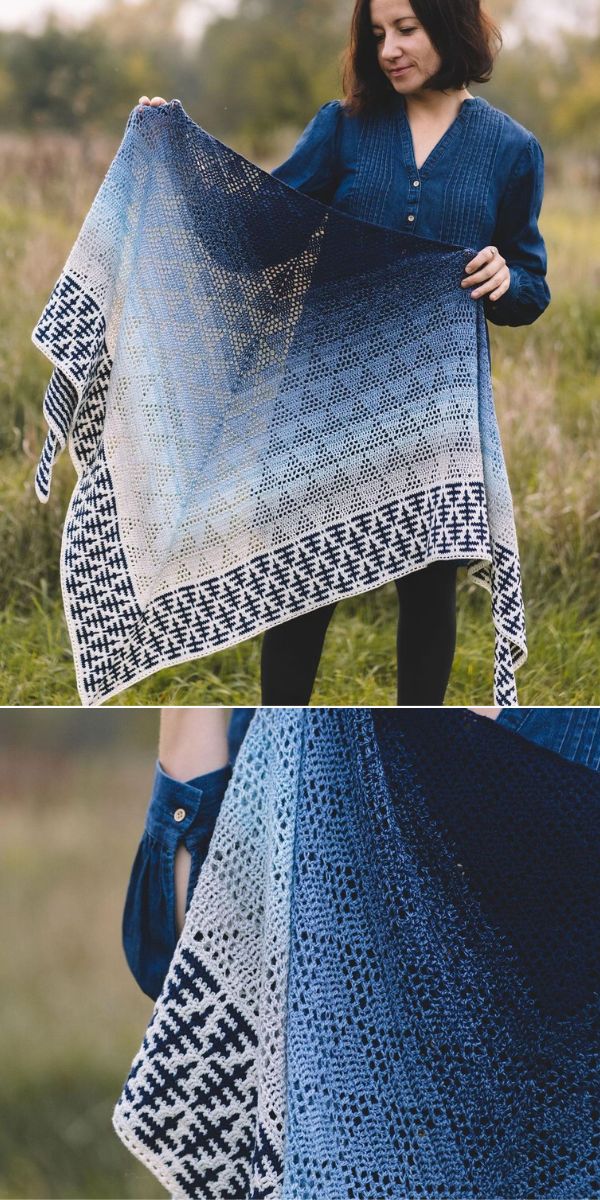 shawl free crochet pattern