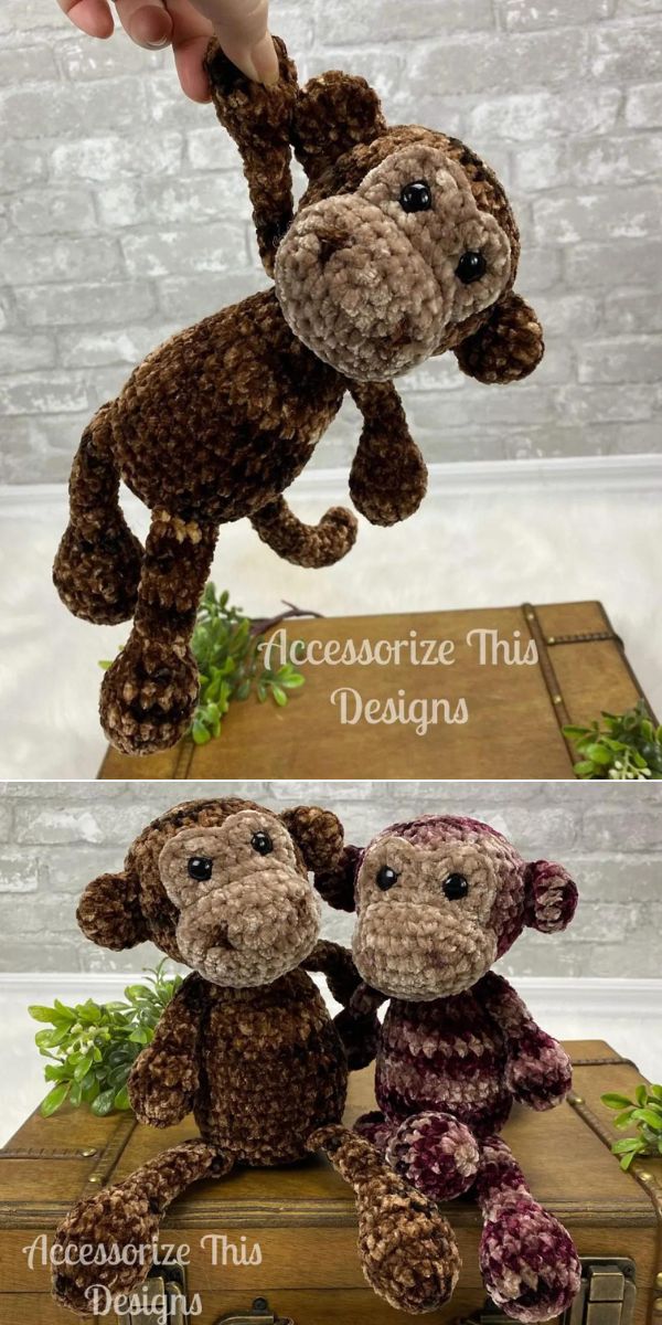 Amigurumi monkey free crochet pattern