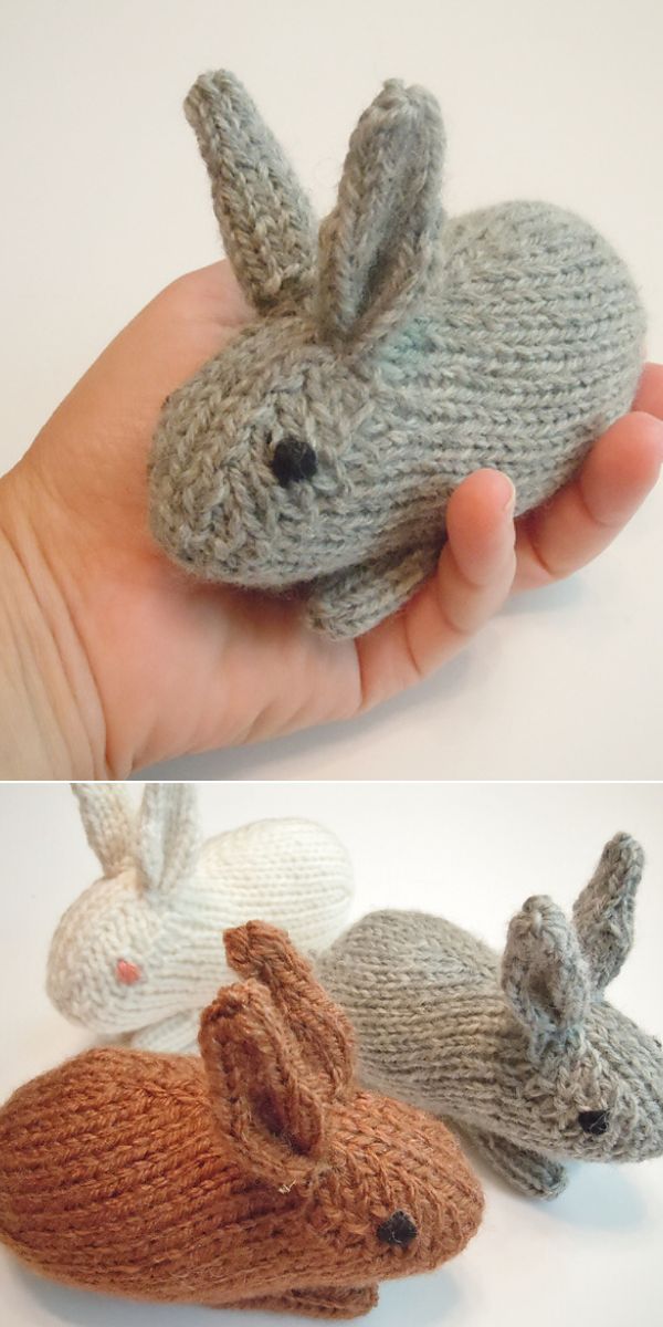 bunny free knitting pattern