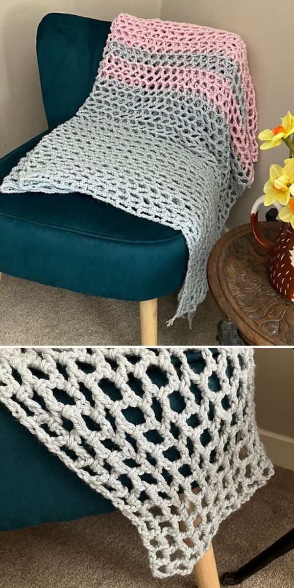 free crochet lace blanket pattern