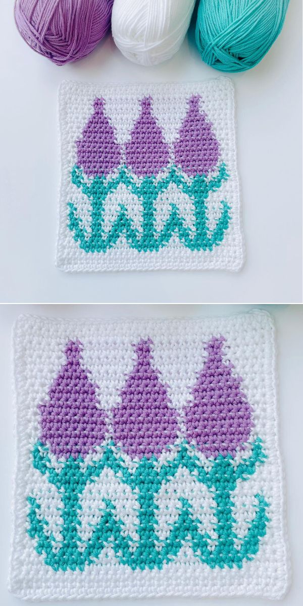 crochet lavender square