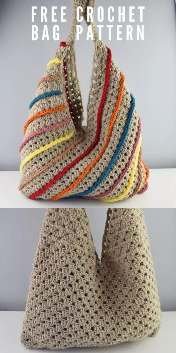 granny stitch bag free crochet pattern