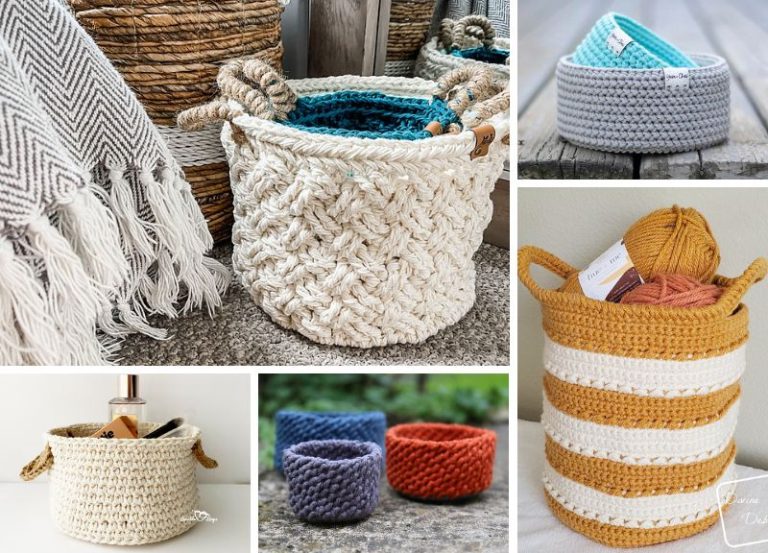 25 Multifunctional Crochet Baskets