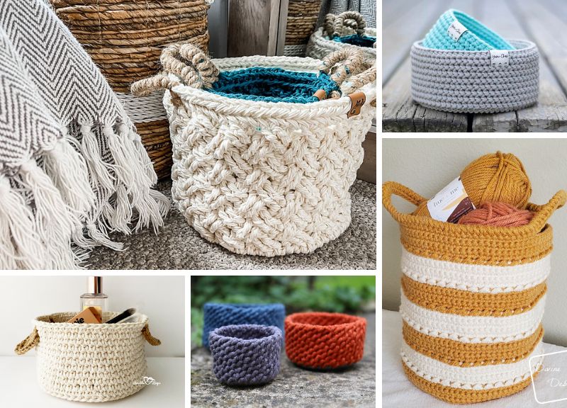 Multifunctional Crochet Baskets