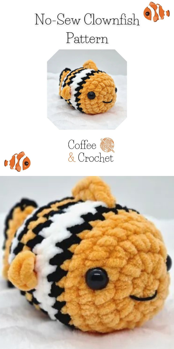 crochet clownfish amigurumi