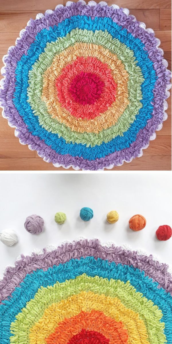 round rug free crochet pattern